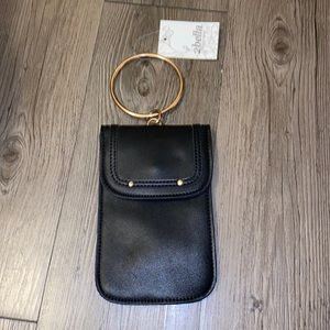 Black Phone Wristlet bag